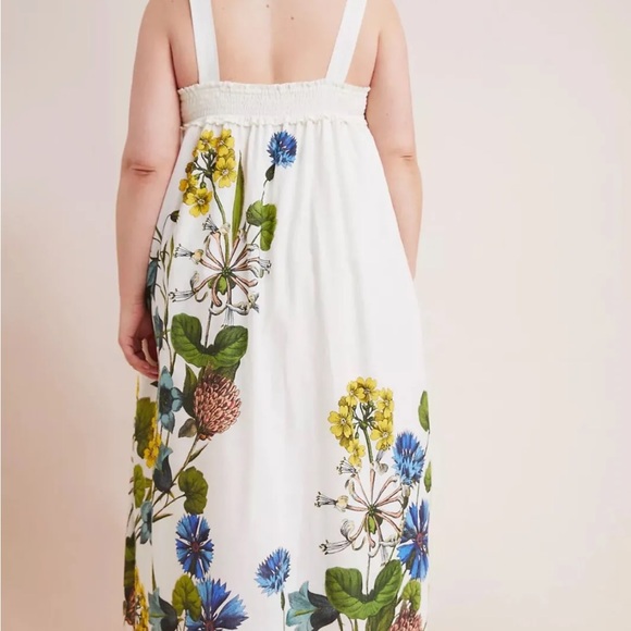 Anthropologie Maeve Beaujardin Maxi Dress Size S Boho Floral Pockets! NWT - Picture 7 of 12